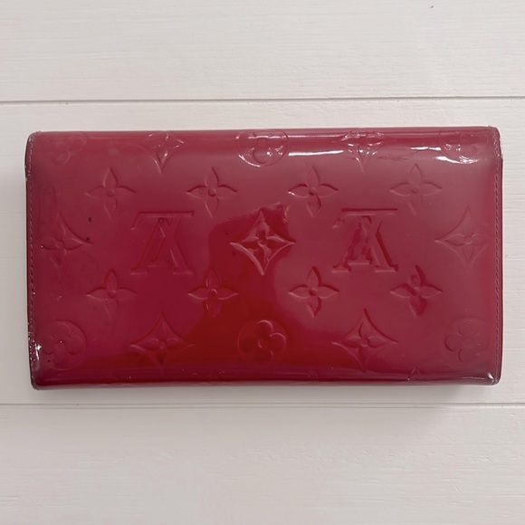 Louis Vuitton Monogram Vernis Porte Feuille Sarah Long Bifold Snap Wallet - Picture 3 of 17